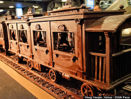 רכבת השוקולד הגדולה בעולם (צילום: צילום מסך מהאתר http://www.huffingtonpost.com)