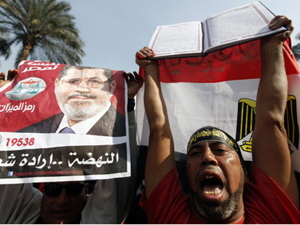 ההפגנות בקהיר, היום (צילום: רויטרס)