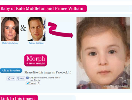 איך ייראה התינוק של ויליאם וקייט? (morphthing.com)