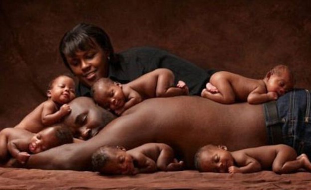 השישייה של משפחת מקגי -תינוקות (צילום: צילום מסך daily mail)