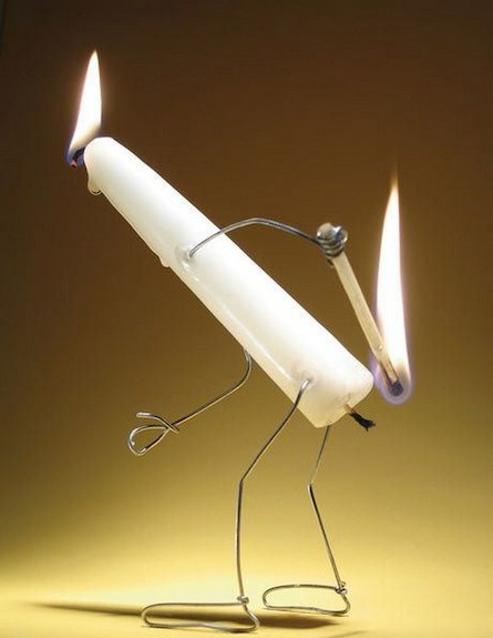 נרות בעיצובים מגניבים (צילום: www.1designperday.com)