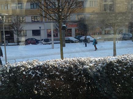 שלג רציני. צ'כיה לבנה (צילום: ספורט 5)