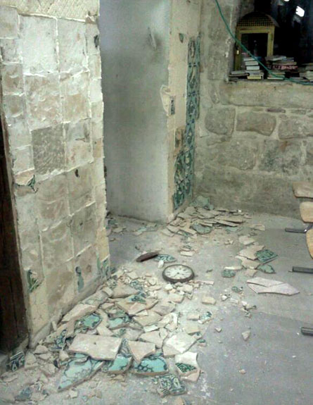 שיקום המבנה ירד לטמיון (צילום: משטרת ירושלים)