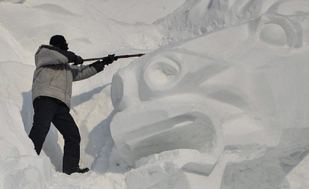 סוס השלג מקרוב