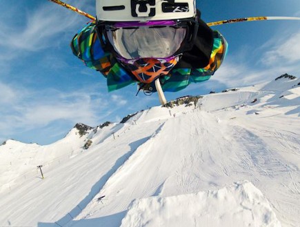 סקי עם מצלמה (צילום: gopro.com)