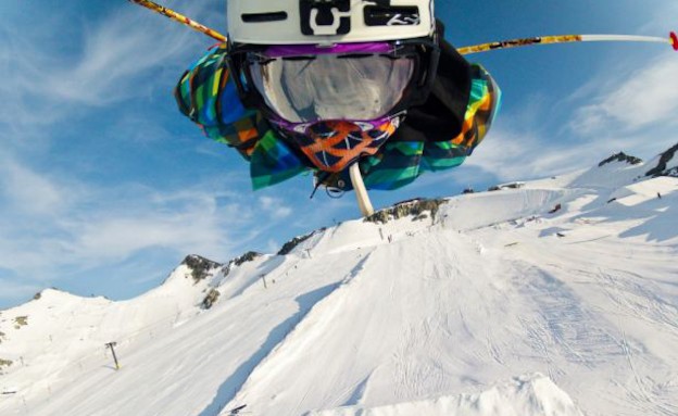 סקי עם מצלמה (צילום: gopro.com)