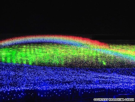 שטח מואר בתערוכת האורות ביפן (צילום: travel.cnn.com)
