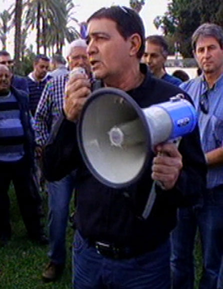 מחאת העובדים במכון ב-2012., ארכיון (צילום: חדשות 2)