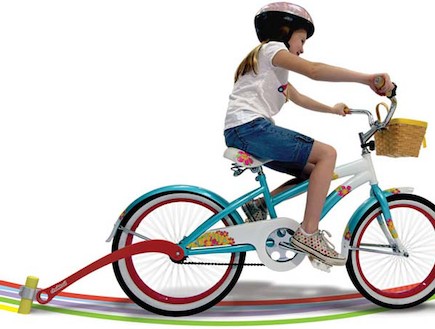 אופניים ילדה (צילום: chalktrail.com)