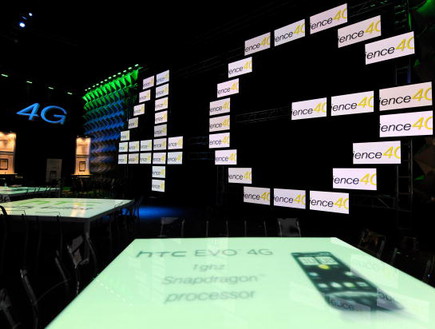 מכשיר ה-HTC Evo 4G בתערוכה בלאס וגאס (צילום: אימג'בנק/GettyImages, getty images)