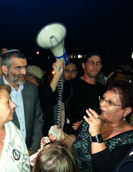 ההפגנה הערב בדרום תל אביב (צילום: עזרי עמרם)