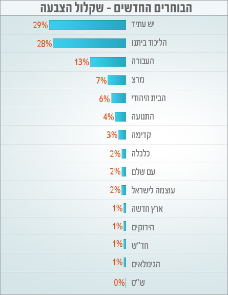 הבוחרים החדשים - שקלול התוצאות