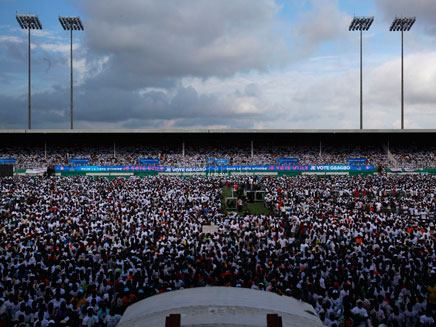 האיצטדיון באבידג'ן, חוף השנהב (צילום: AP)
