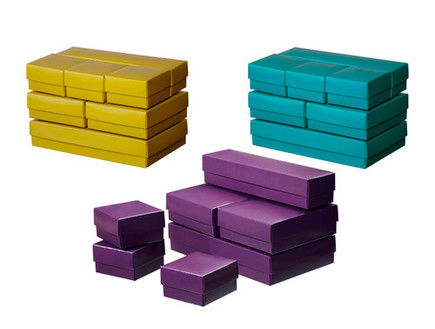 איקאה, קופסא עם מכסה צבעים שונים 7 יחידות- 5 שח במקום 25