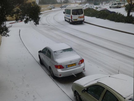 שלג בשונת גילה בירושלים