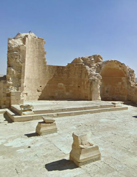 העיר הנבטית הקדומה שבטה (צילום: גוגל סטריט)