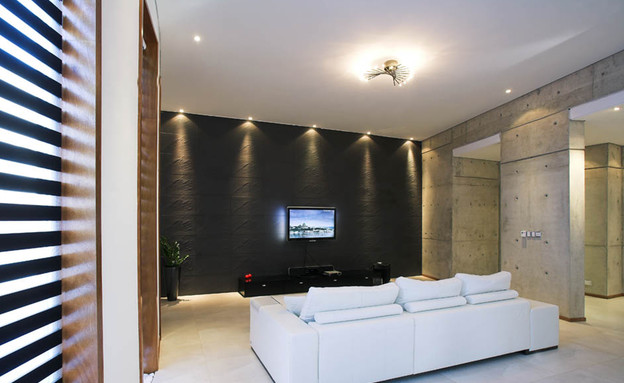 בית עגול ספה לבנה