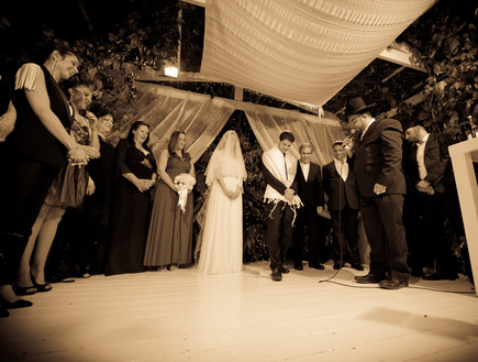 החתונה של אורטל ועדן (צילום: אסף קליגר ורועי רוחלין)