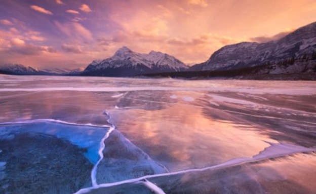 קוביות קרח, תופעת טבע באגם