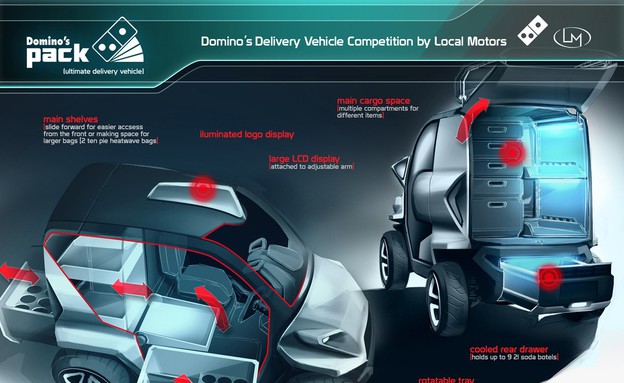 פיצה רכב משלוחים