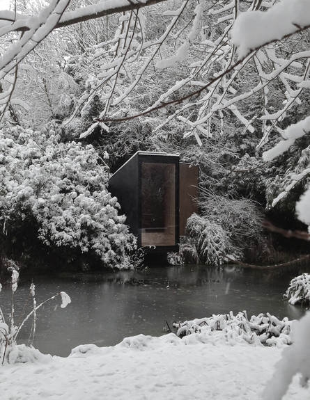 בית בביצה, בשלג (צילום: מתוך האתר: tdoarchitecture.tumblr )