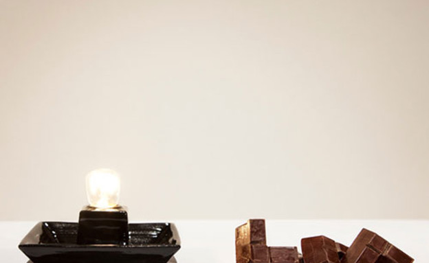מנורת שוקולד, חלקים (צילום: lervik.se)