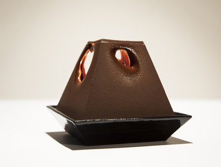 מנורת שוקולד, מוארת (צילום: lervik.se)