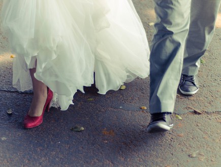 החתונה של יעל ועדי נעליים (צילום: פרולוג)