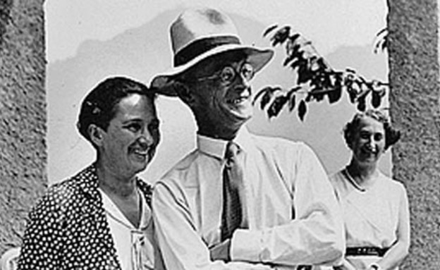 הרמן הסה עם אשתו השלישית (צילום: מוזיאון הרמן הסה)