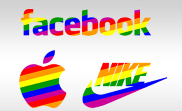 פייסבוק אפל נייק בצבעי הגאווה (צילום: עדי רם)