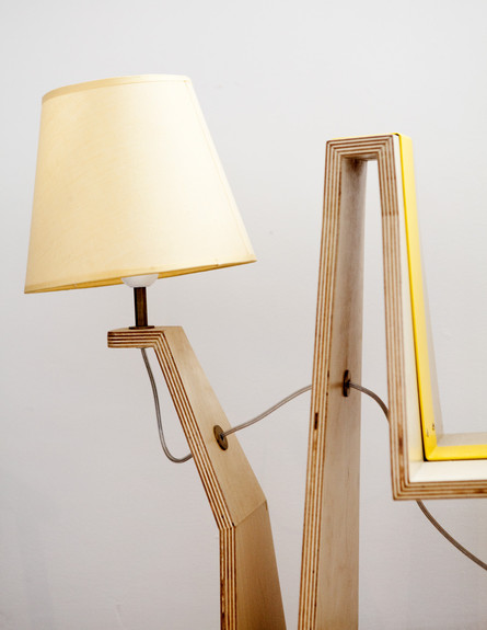 הביתה חן מנורה של כיסא (צילום: הגר דופלט)