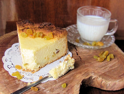 עוגת גבינה וסולת (צילום: דליה מאיר, mako אוכל)