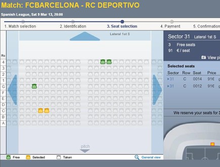 צילום מסך מתוך האתר הרשמי של ברצלונה