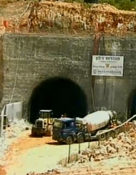 בניית המנהרה. ארכיון (צילום: חדשות 2)