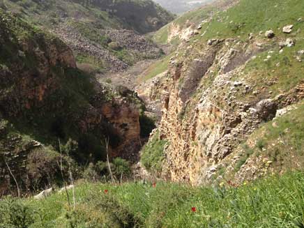 צעירה מעדה ושברה את הרגל. נחל עורבים, הי (צילום: חדשות 2)