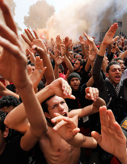 המהומות בפורט סעיד, בסוף השבוע (צילום: ap)