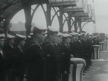 אנשי הצוות של הצוללת, 1968 (צילום: ארכיון המדינה)