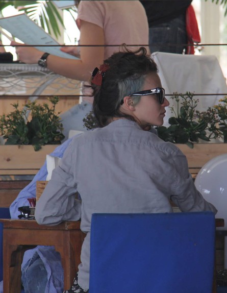 ציון ברוך ויאנה יוסף במסעדה ביחד, מרץ 2013 (צילום: צ'ינו פפראצי)