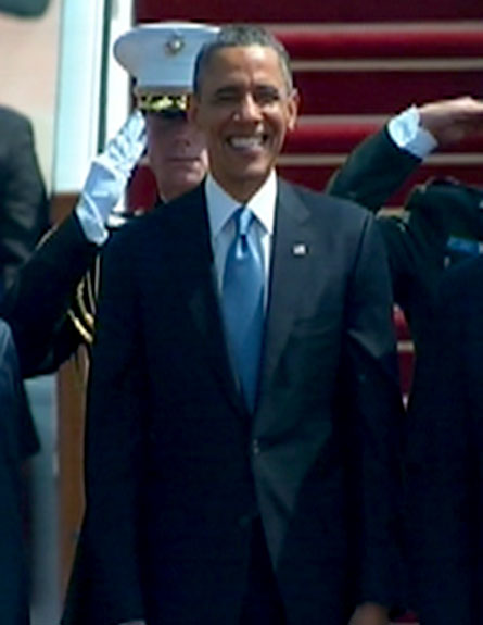 ברק אובמה, ביקור (צילום: חדשות 2)
