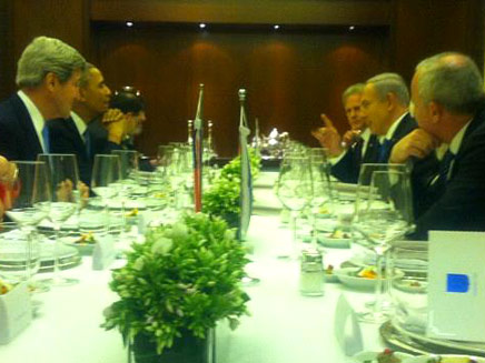 הארוחה בבית ראש ההמשלה (צילום: חדשות 2)