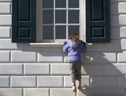 קופצת מחלון (צילום: Brendan Smialowski, GettyImages IL)