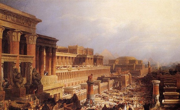 יציאת מצרים - ציור מ-1829 (צילום: wikipedia.org, ויקיפדיה)