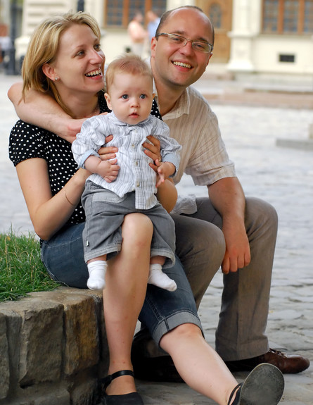 משפחה שוודית צילום (צילום: Vitaliy Hrabar, Thinkstock)