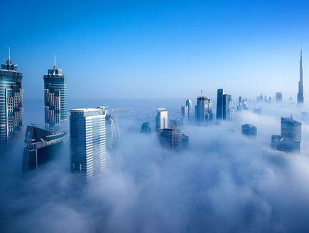 דובאי - העיר בעננים (צילום: boredpanda.com)