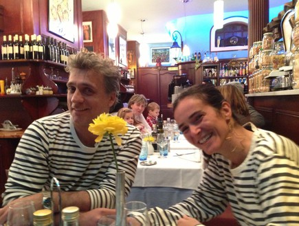 אוכלים צהריים  במסעדה איטלקית עם מאיה וליאור