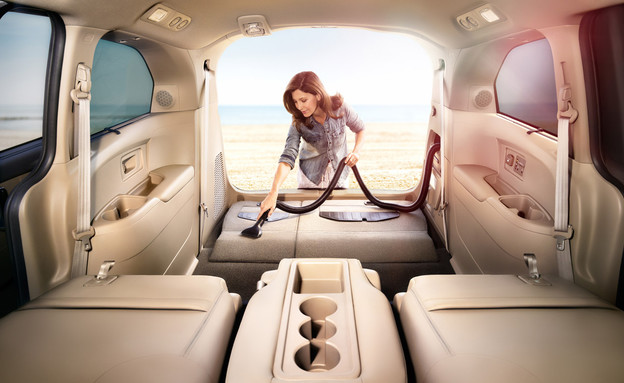 שואב אבק מובנה ברכב