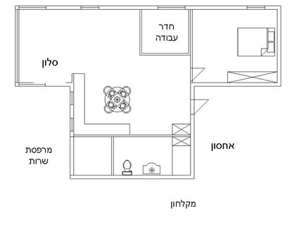 דירה תל אביב, תכנית אחרי (צילום: סיון אסקיו)