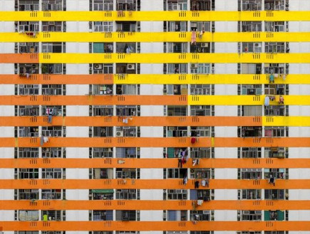 בתים צבעוניים, דירות הונג קונג (צילום: dailymail.co.uk)