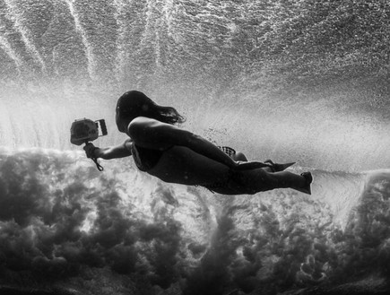 לוסיה בעבודה, תמונות מתחת למים (צילום: Lucia Griggi)