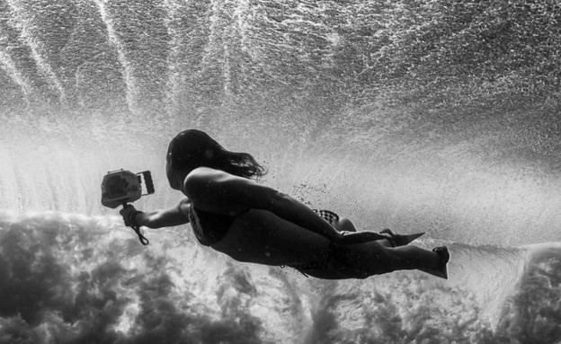 לוסיה בעבודה, תמונות מתחת למים (צילום: Lucia Griggi)